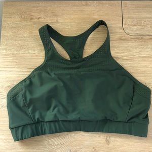 Athleta Bonaire army green swim top